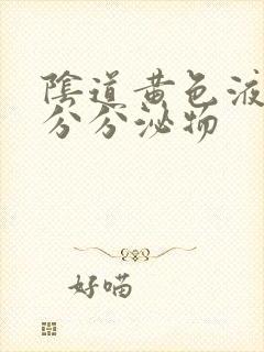 阴道黄色液体状分分泌物