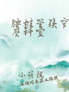 腰椎管狭窄挂什么科室