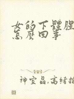 女的下体腥臭味怎么回事