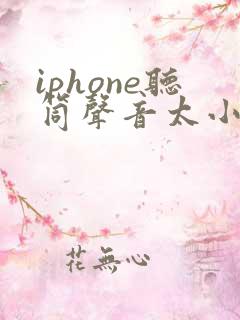 iphone听筒声音太小怎么办