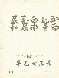 尿蛋白肌酐比值和尿微量白蛋白肌酐比值