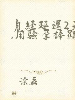 月经延迟2天了,用验孕棒显示没怀孕