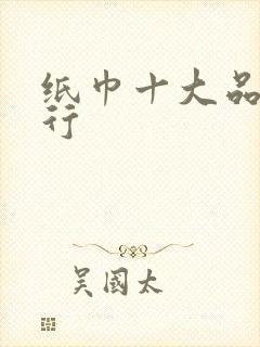 纸巾十大品牌排行