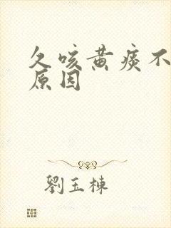 久咳黄痰不愈的原因