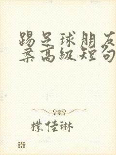 踢足球朋友圈文案高级短句