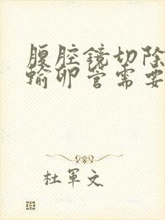 腹腔镜切除子宫输卵管需要多长时间恢复