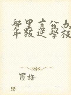 哪里有公办青少年叛逆学校