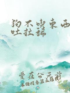 狗不吃东西还呕吐拉稀