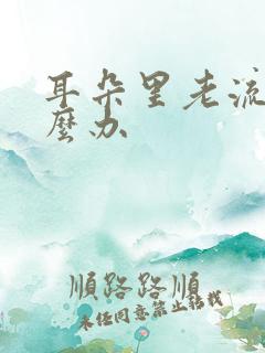 耳朵里老流脓怎么办