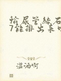 输尿管结石0.7能排出来吗