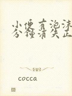 小便有泡沫10分钟消失正常吗