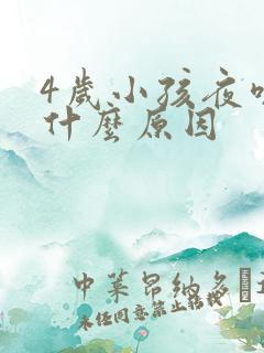 4岁小孩夜咳是什么原因