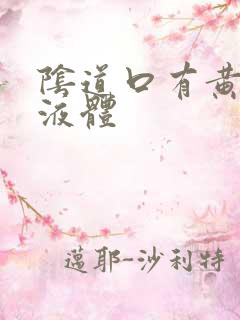 阴道口有黄色的液体