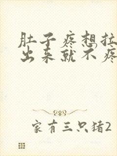 肚子疼想拉屎拉出来就不疼了怎么回事