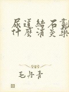 尿道结石划伤吃什么消炎药