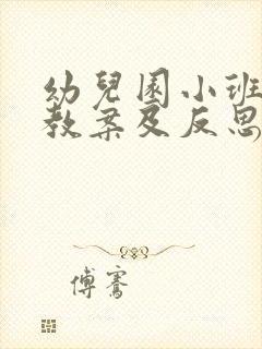 幼儿园小班科学教案及反思三篇