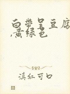 白带呈豆腐渣样,黄绿色