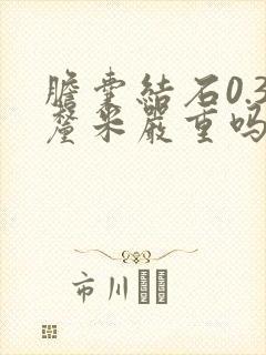 胆囊结石0.3厘米严重吗