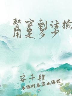 肾穿刺活检的费用是多少