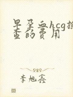 早孕血hcg检查的费用