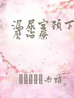 漏尿宫颈下垂怎么治疗