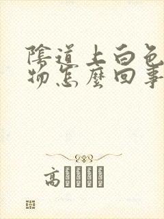 阴道上白色分泌物怎么回事