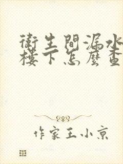 卫生间漏水漏到楼下怎么查找漏水点