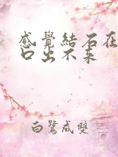 感觉结石在尿道口出不来