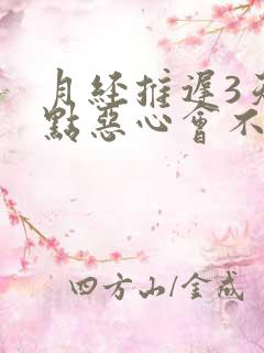 月经推迟3天有点恶心会不会怀孕