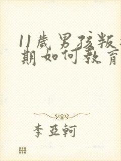 11岁男孩叛逆期如何教育