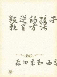 叛逆的孩子怎么教育方法