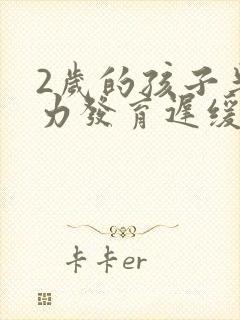 2岁的孩子半智力发育迟缓