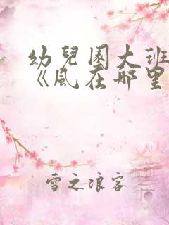 幼儿园大班语言《风在哪里》教案