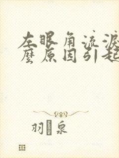 左眼角流泪是什么原因引起的