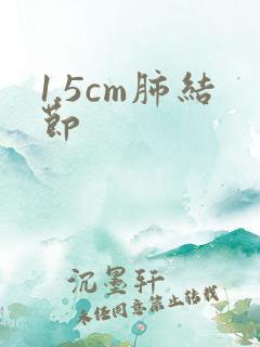 1.5cm肺结节