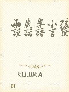 两岁半小孩不会说话语言发育迟缓怎么办