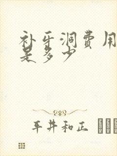 补牙洞费用一般是多少