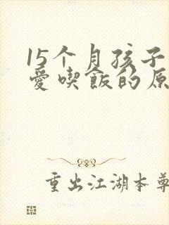 15个月孩子不爱吃饭的原因
