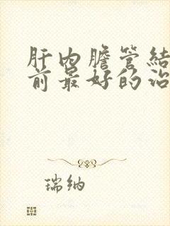 肝内胆管结石目前最好的治疗方式