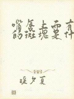 嘴唇上面有白色的斑块是什么原因