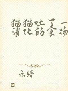 猫猫吐了一堆没消化的食物