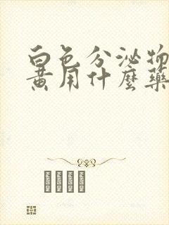 白色分泌物多发黄用什么药