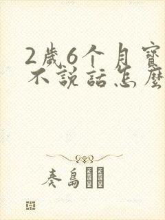 2岁6个月宝宝不说话怎么办