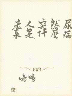 老人突然尿不出来是什么病