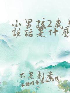 小男孩2岁半不说话是什么原因