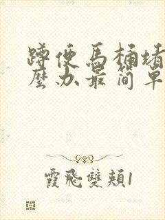 蹲便马桶堵了怎么办最简单