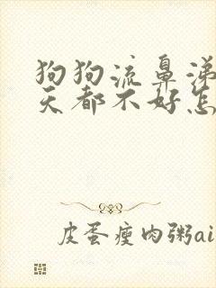 狗狗流鼻涕好几天都不好怎么回事