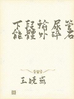 下段输尿管结石能体外碎石么