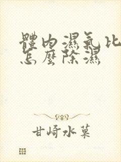 体内湿气比较重怎么除湿