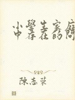 小学生家庭教育中存在的问题